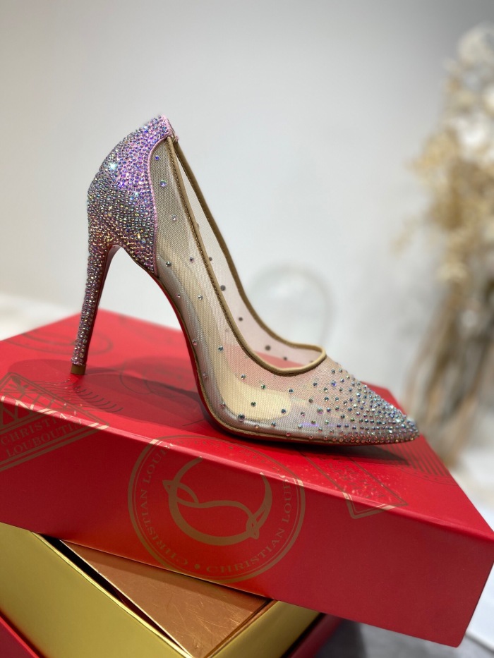 Christian Louboutin Follies Strasss Pumps Size 35-41 3-Color