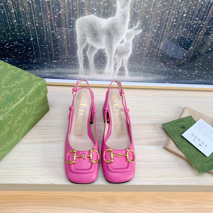 Gucci Slingback With Horsebit Pumps Size 35-41 4-Color