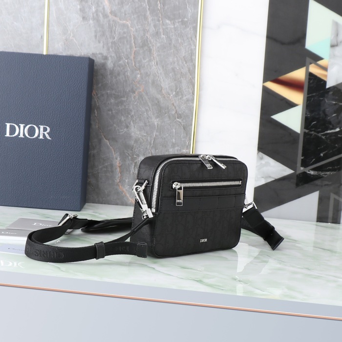 Dior Oblique Galaxy Men Shoulder Bags Size 22*15*6cm