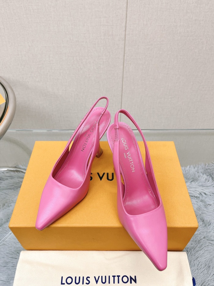 Louis Vuitton Sparkle Slingback Pumps Size 35-41 5-Color