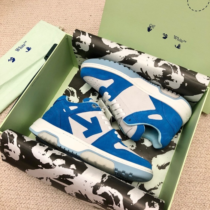 OFF White Out of Office Calf Leather Sneaker Size 35-45   8-Color