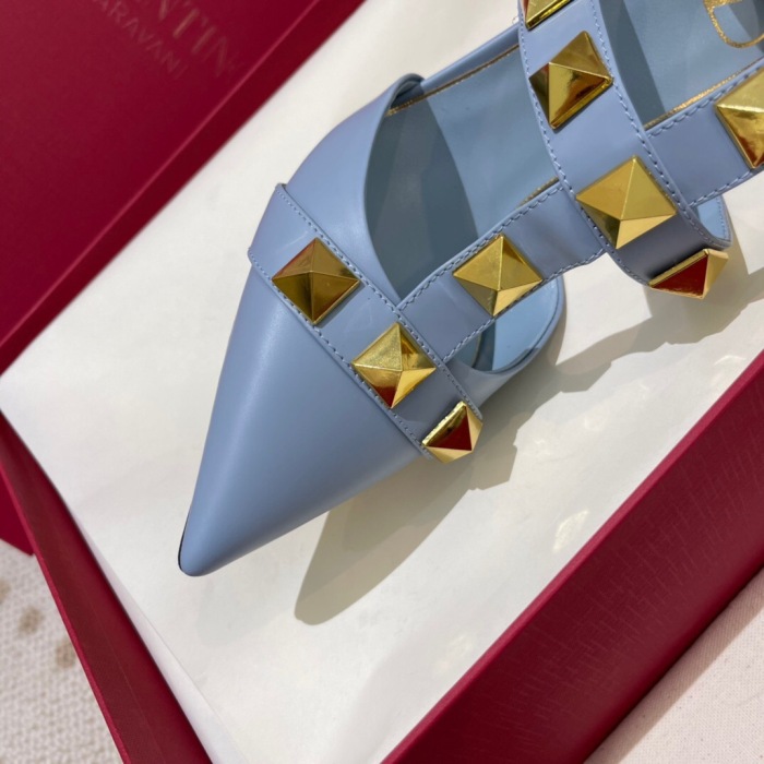 Valentino Roman Stud Calfskin Pumps Size 35-41 12-Color