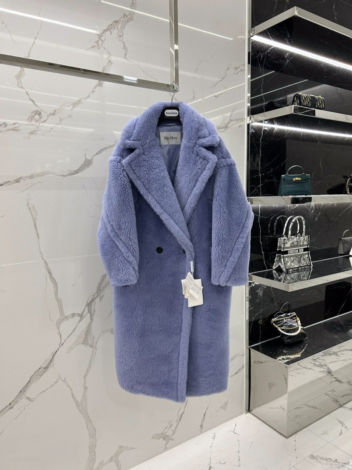 Max Mara Teddy fur long coat Size XS-M