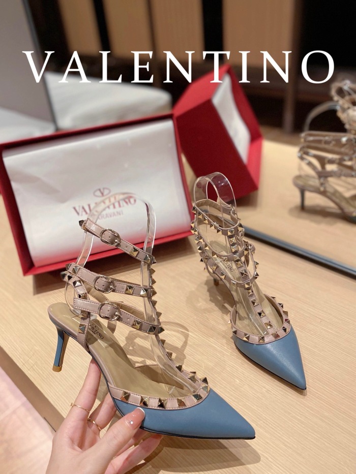 Valentino Rockstud Ankle Strap Pumps Size 35-41 4-Color
