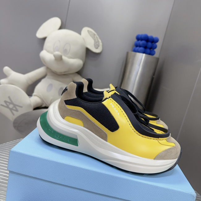 Prada 2024 New Systeme brushed leather dad Sneaker Size 36-45