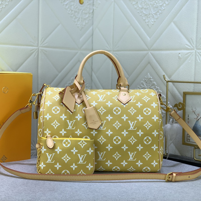Louis Vuitton Speedy P9 Bandoulière 30 Monogram Leather Travel Bags Size 30*21*7cm