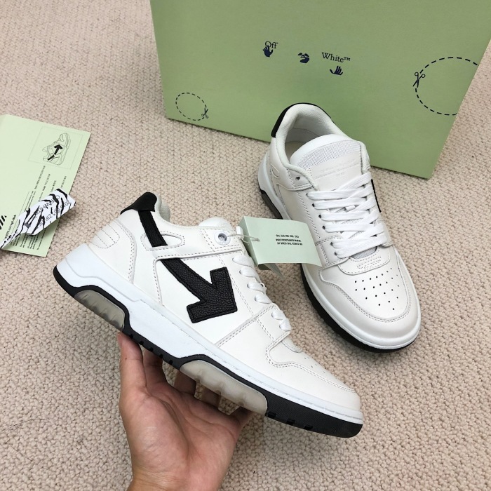 OFF White Out of Office Calf Leather Sneaker Size 35-45   8-Color