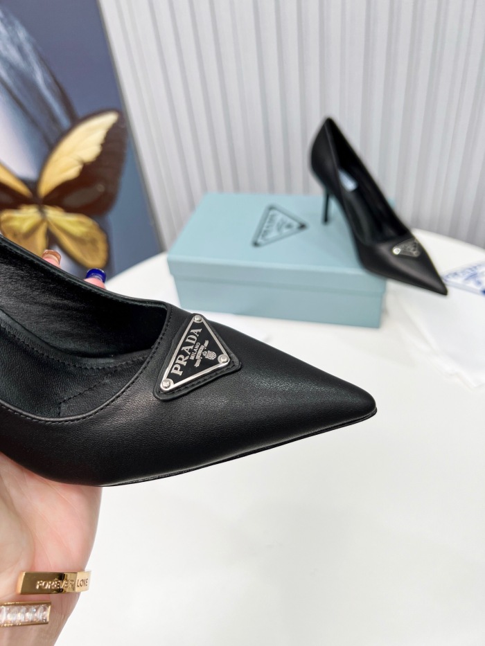Prada Brushed Leather Pumps Size 35-41 8-Color