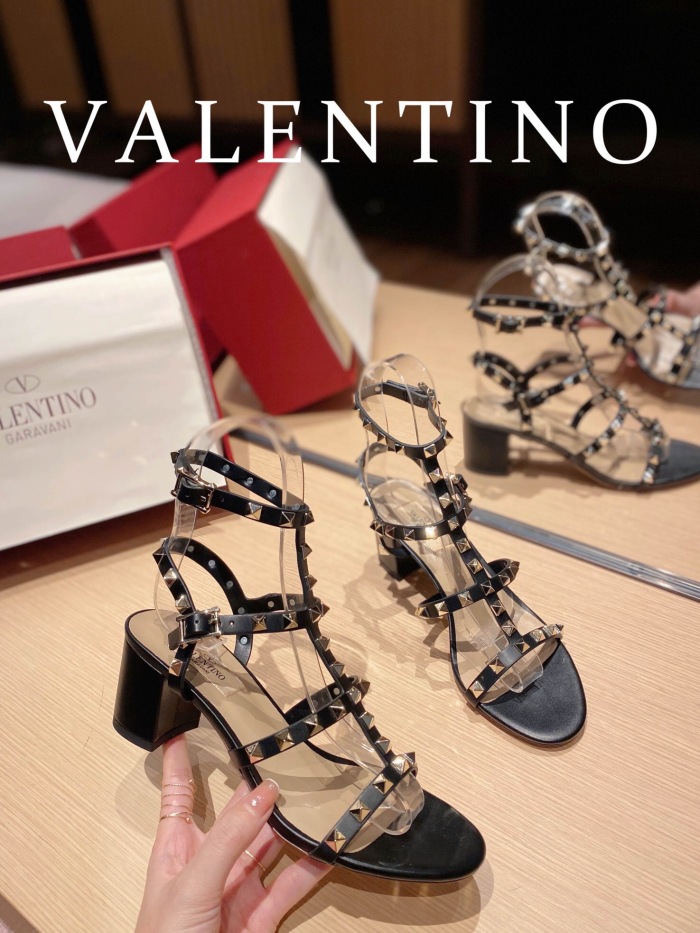 Valentino Rockstud Calfskin Ankle Strap Pumps Size 35-41 6-Color