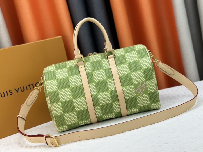 Louis Vuitton N40671 Keepall Bandouli è re 35 Damier Golf Marque L.Vuitton d é pos é e Travel Bags Size 34*21*16cm