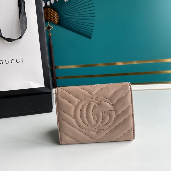 Gucci GG Marmont Women Mens Wallet Purse 12.5*10*3cm