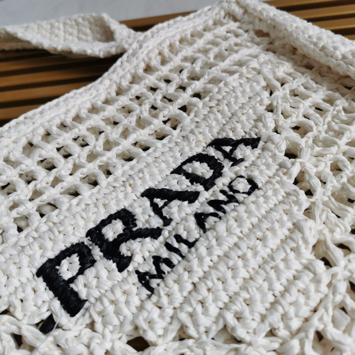 Prada 1BG393 Raffia Tote Bags Size 36*38*3cm