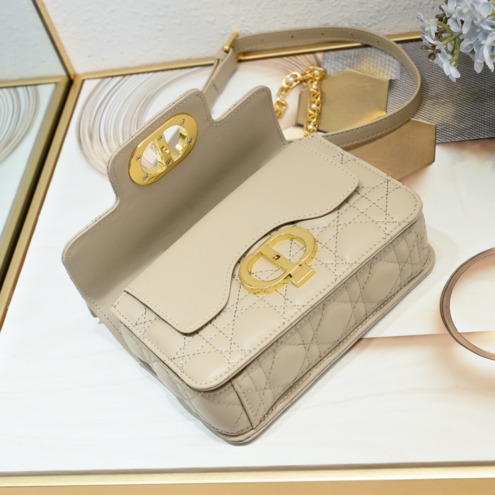 Dior Mini Dior Jolie Top Handle Women Shoulder Bags 19*12*6cm