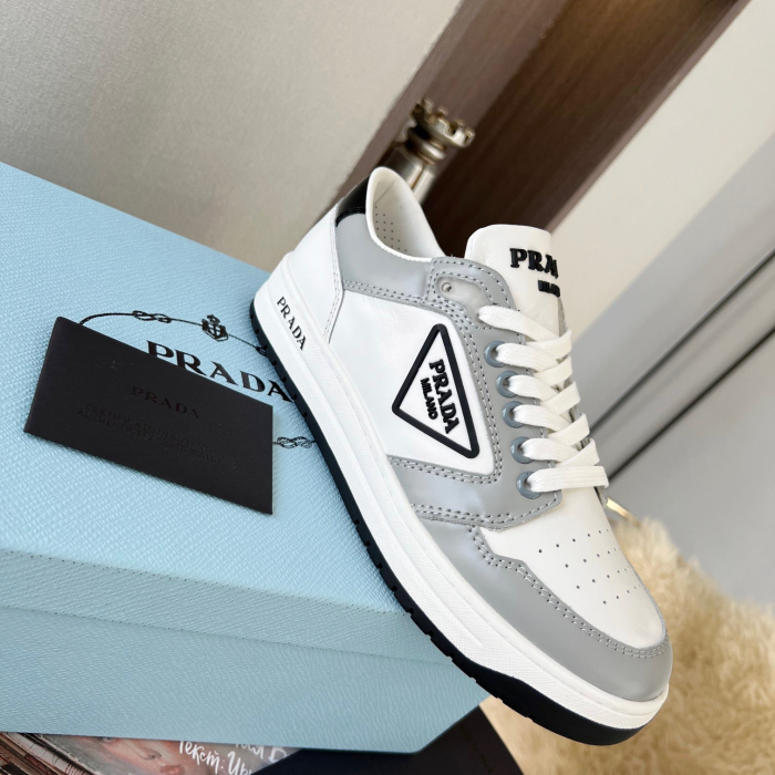 Prada District Leather Sneaker Size 36-45   5-Color