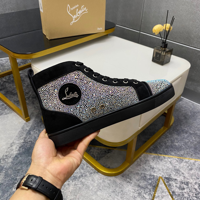 Christian Louboutin Louis High-Top Sneaker Size 36-46  10-Color