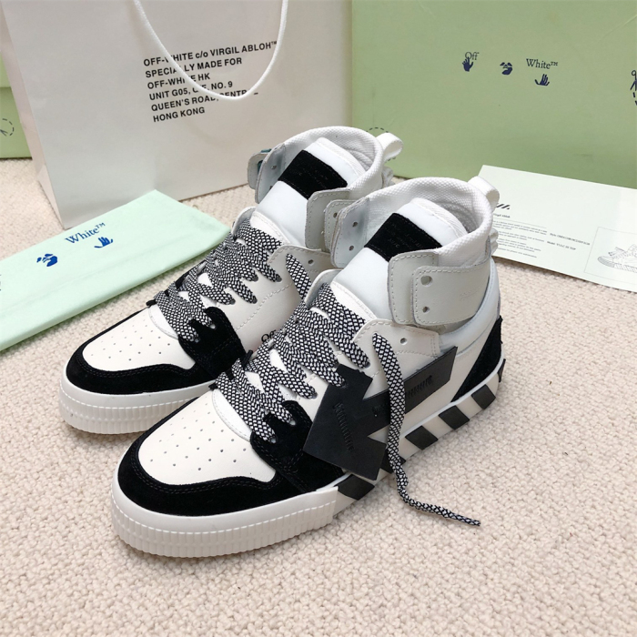 OFF White Floating Arrow High Top Vulc Sneaker Size 36-45   6-Color