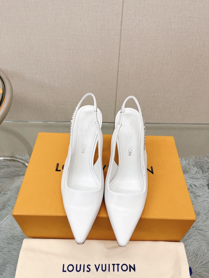 Louis Vuitton Sparkle Slingback Pumps Size 35-41 5-Color