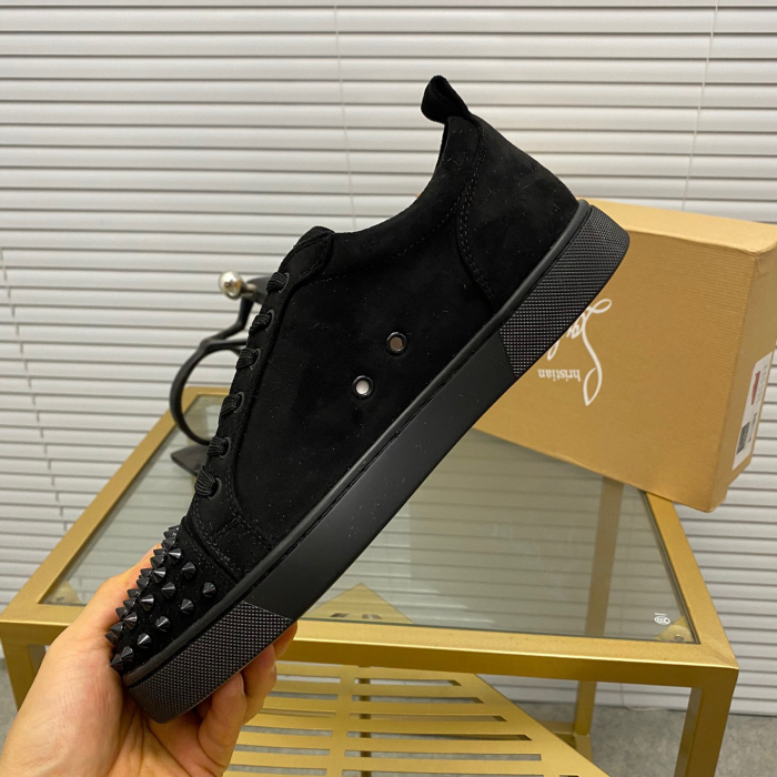 Christian Louboutin Louis Junior Spikes Sneaker Size 36-46  10-Color