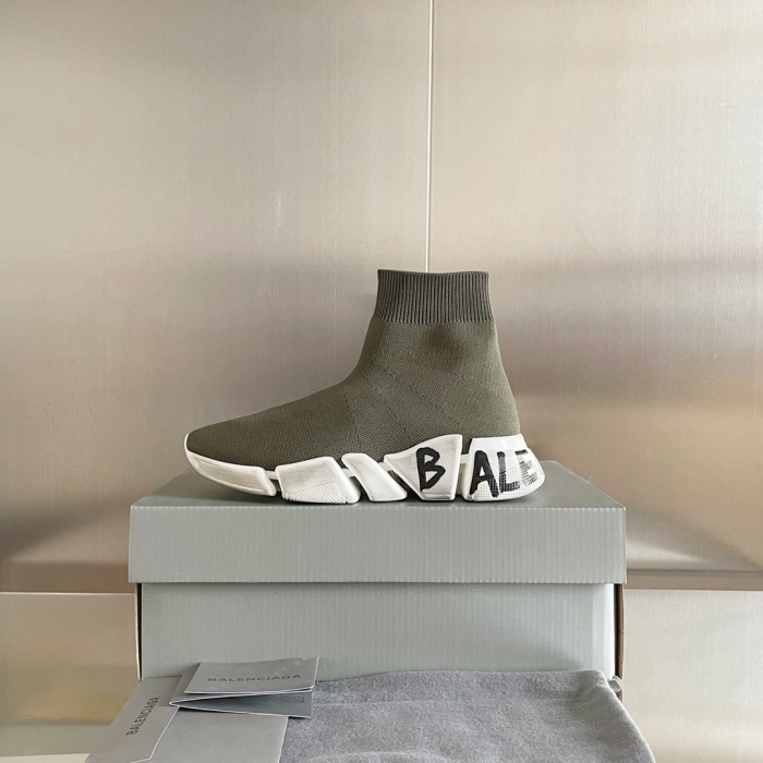Balenciaga Speed 2.0 Graffiti Sneaker Size 35-45  5-Color