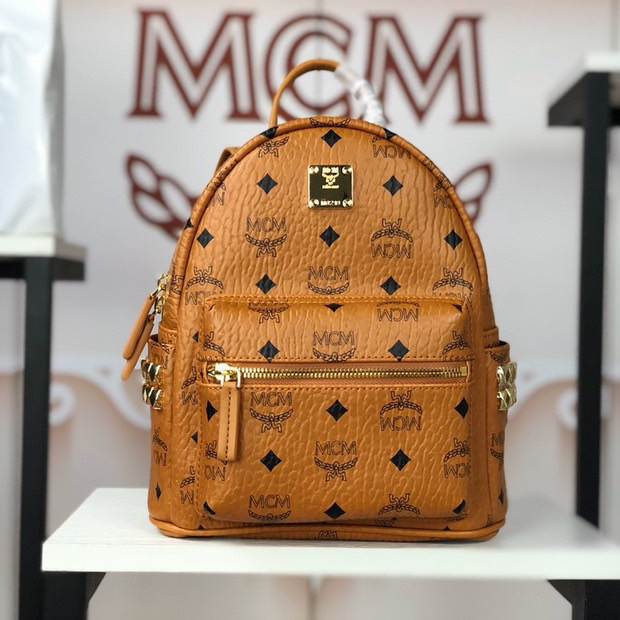 MCM Stark Side Studs Backpack in Visetos 4-Size