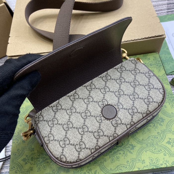 Gucci Ophidia Super-Mini Shoulder Bags Size 18.5*10*5.5cm