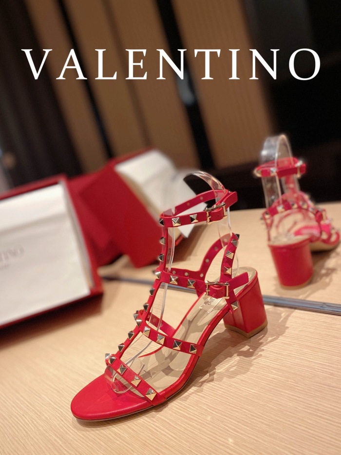 Valentino Rockstud Calfskin Ankle Strap Pumps Size 35-41 6-Color