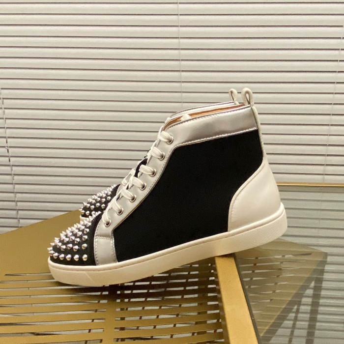 Christian Louboutin Lou Spikes High-Top Sneaker Size 36-46  10-Color