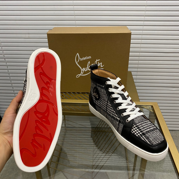 Christian Louboutin Louis High-Top Sneaker Size 36-46  7-Color