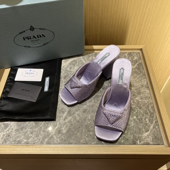 Prada Satin Pumps with Crystals Size 35-41 9-Color