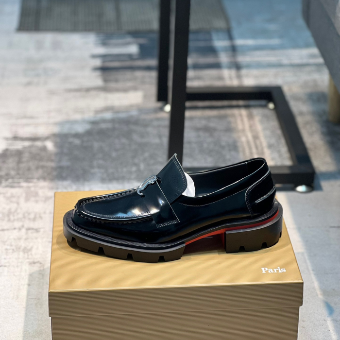 Christian Louboutin CL Moc Lug Strass Loafers Size 39-45 3-Color