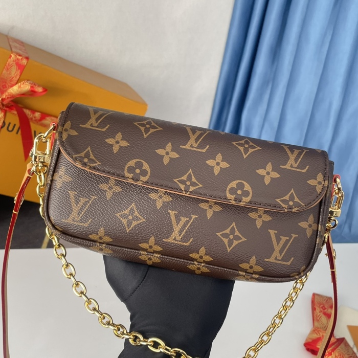 Louis Vuitton M81911 Wallet on Chain Ivy Women Bags Size 23.5*12*4cm