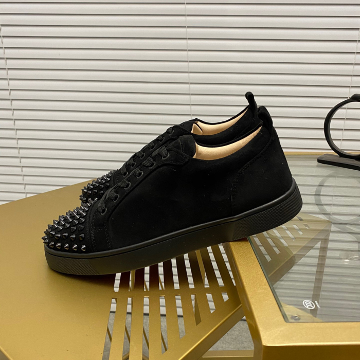 Christian Louboutin Louis Junior Spikes Sneaker Size 36-46  10-Color
