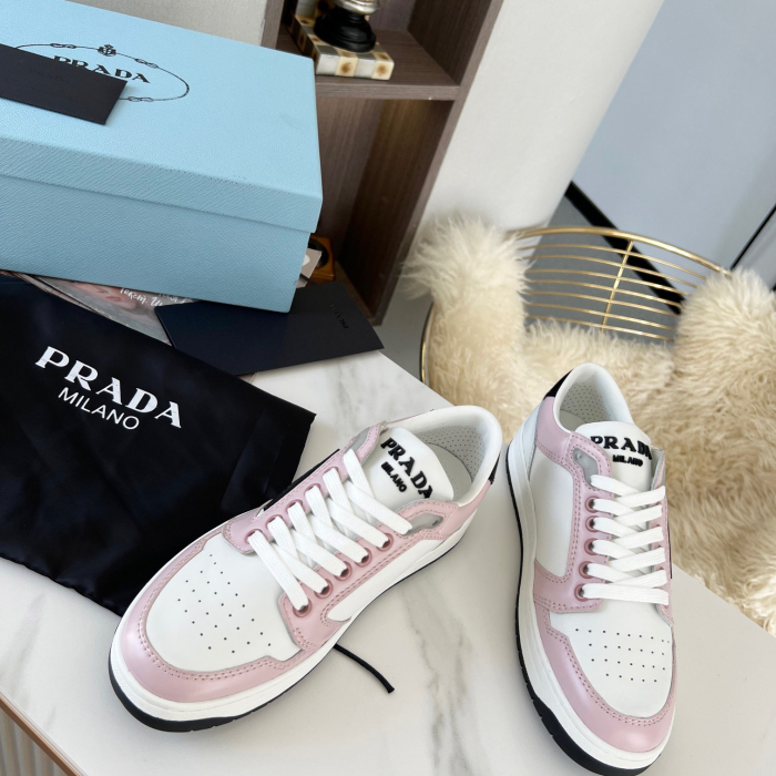 Prada District Leather Sneaker Size 36-45   5-Color