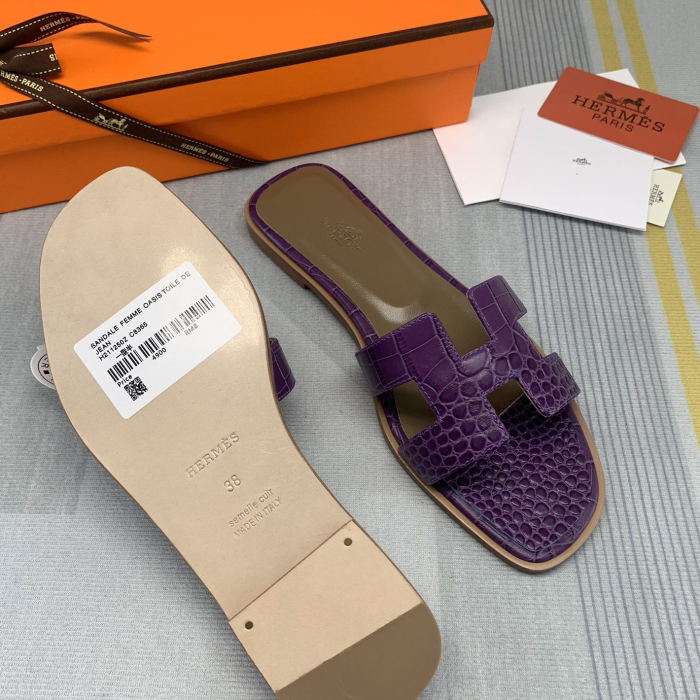 Hermes Oran Slippers Size 35-41  12-Color