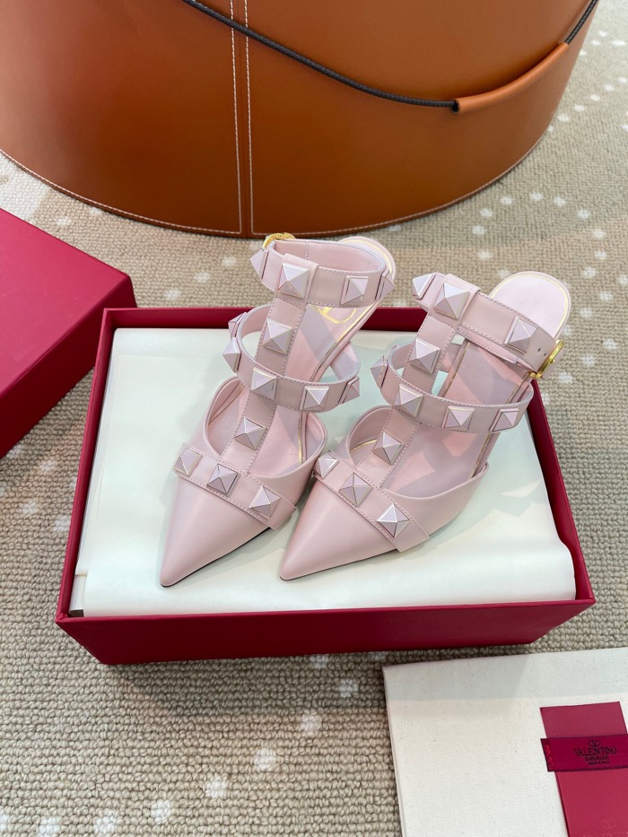 Valentino Roman Stud Calfskin Pumps Size 35-41 12-Color