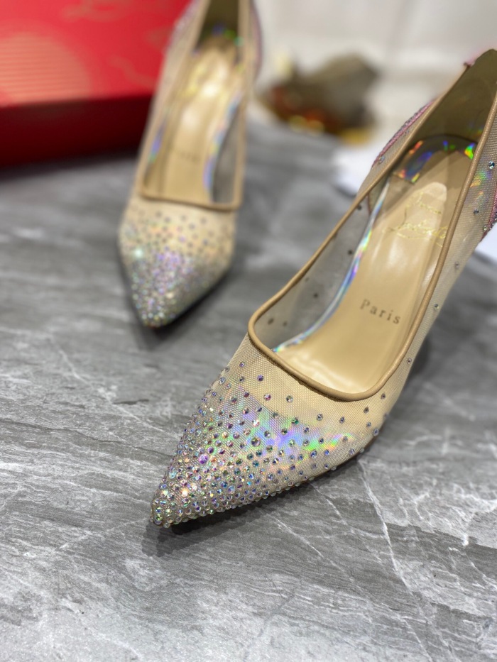 Christian Louboutin Follies Strasss Pumps Size 35-41 3-Color