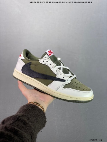 Nike Air Jordan 1 x Travis Scott Low Top Sneaker Shoes Gr. 36-46