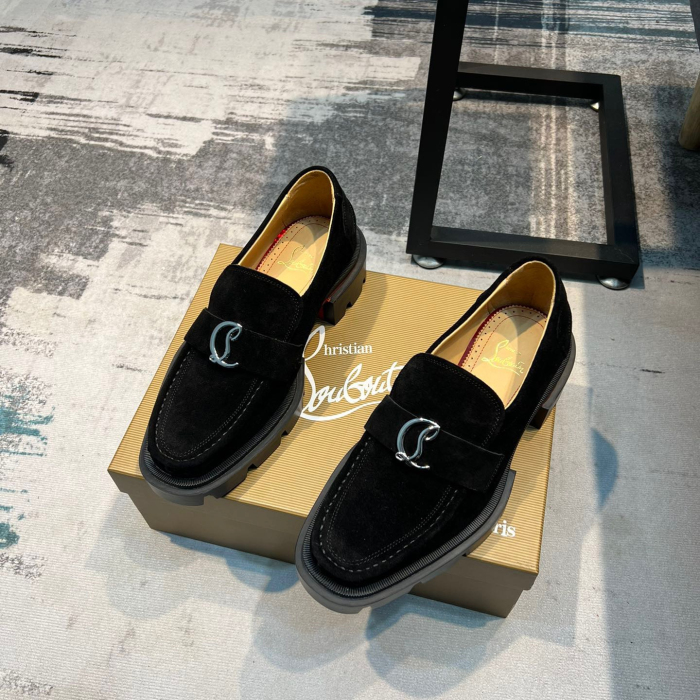 Christian Louboutin CL Moc Lug Strass Loafers Size 39-45 3-Color