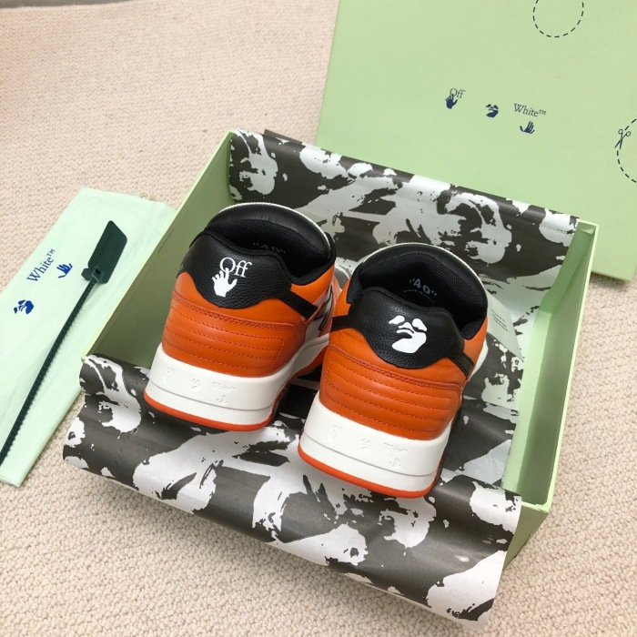 OFF White Out of Office Calf Leather Sneaker Size 35-45   6-Color