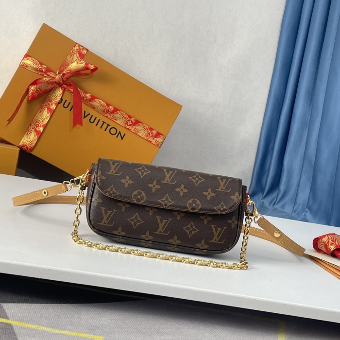 Louis Vuitton M81911 Wallet on Chain Ivy Women Bags Size 23.5*12*4cm