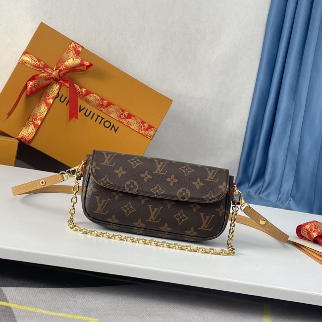 Louis Vuitton M81911 Wallet on Chain Ivy Women Bags Size 23.5*12*4cm