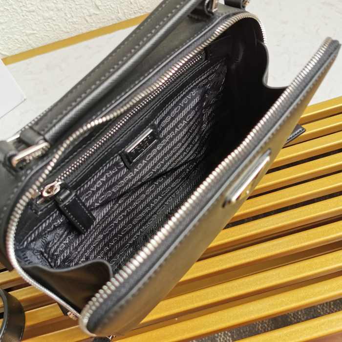 Prada 2VH069 Brique Leather Bags for Men Size 22*16*6cm