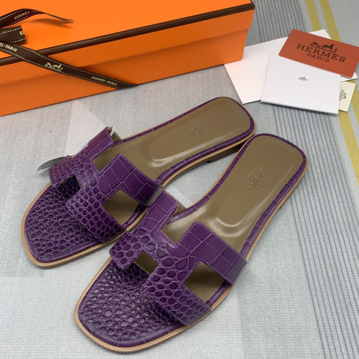 Hermes Oran Slippers Size 35-41  12-Color