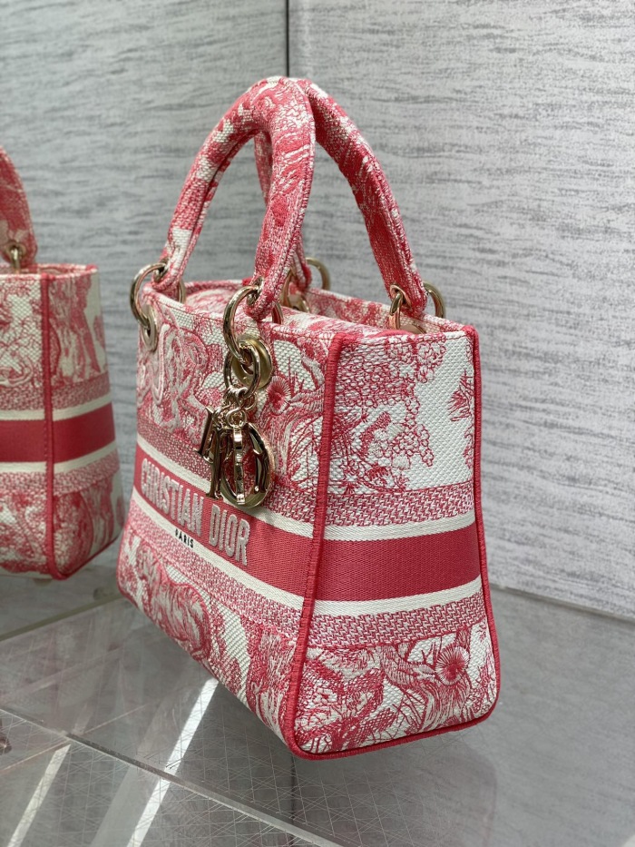 Dior Lady D-Lite Women Shoulder Bags Size 24*11*20cm