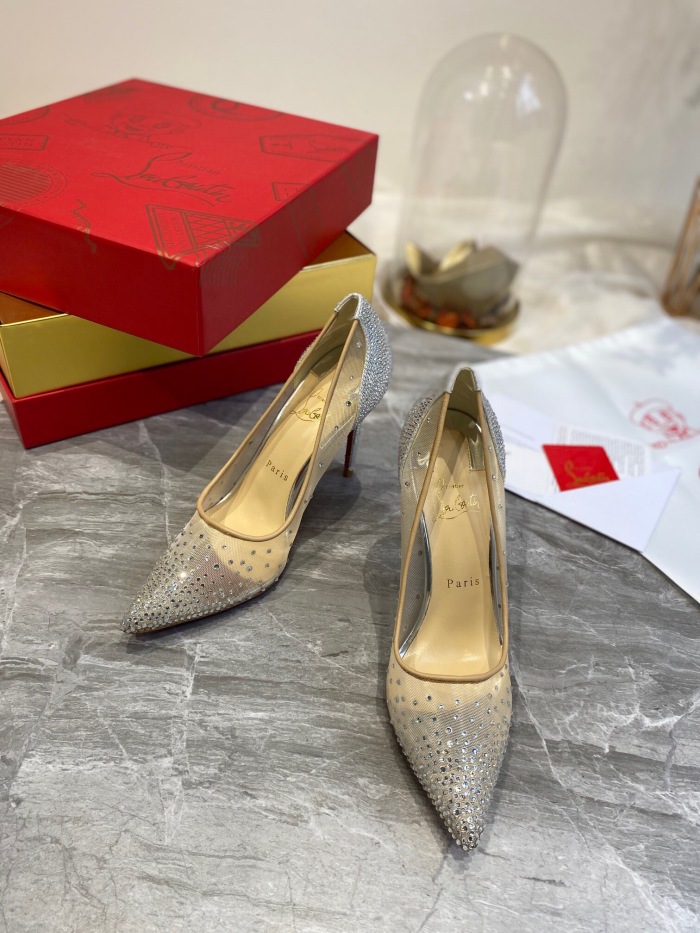 Christian Louboutin Follies Strasss Pumps Size 35-41 3-Color