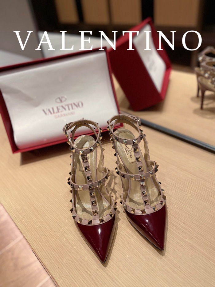 Valentino Rockstud Ankle Strap Pumps Size 35-41 11-Color