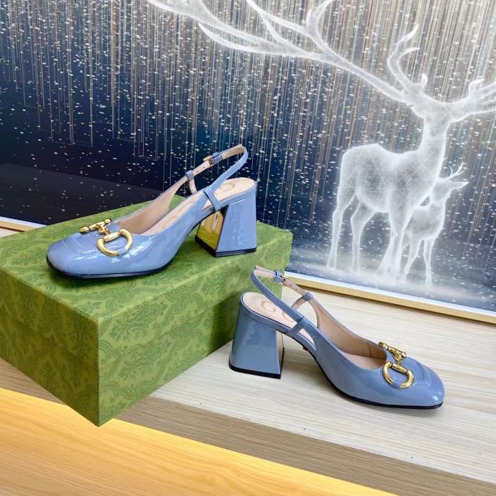 Gucci Slingback With Horsebit Pumps Size 35-41 7-Color