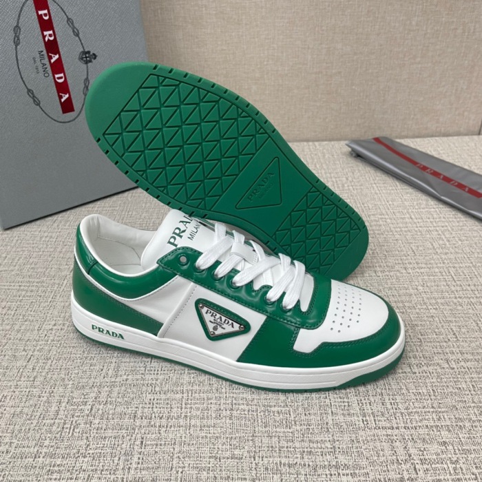 Prada Downtown Leather Sneaker Size 36-45   10-Color