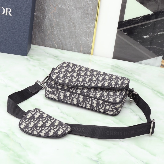 Dior Oblique Men Shoulder Bags Size 18*25*5cm