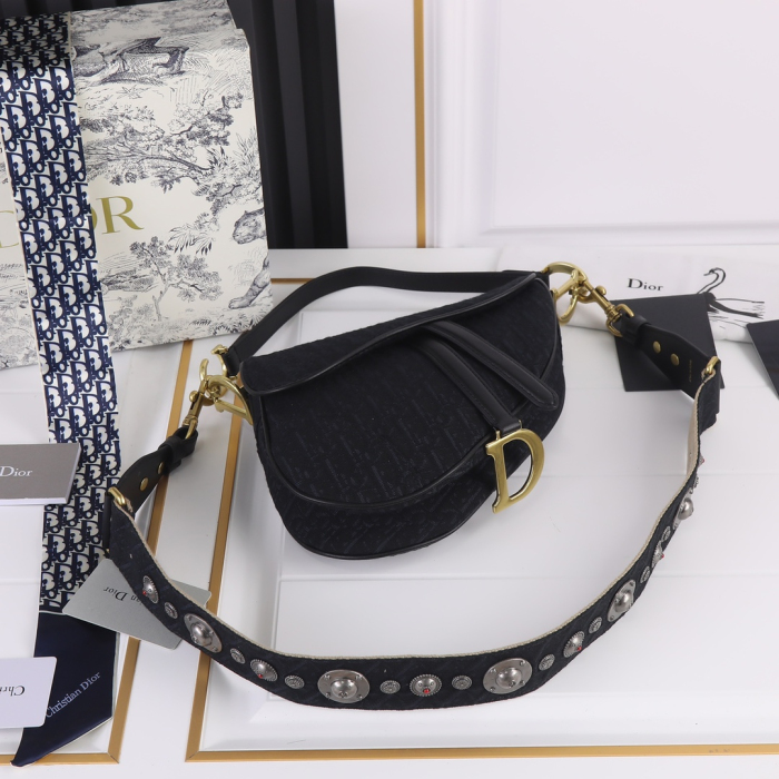 Dior Saddle Bags With Strap for Women Size 25.5*20*6.5cm